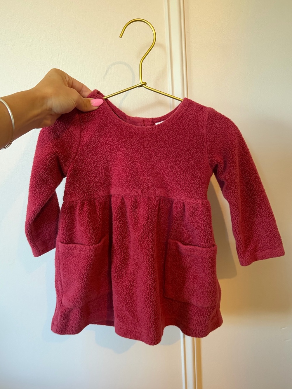 zutano fleece baby doll style infant/toddler dress
